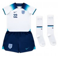 England Jude Bellingham #22 Fußballbekleidung Heimtrikot Kinder WM 2022 Kurzarm (+ kurze hosen)